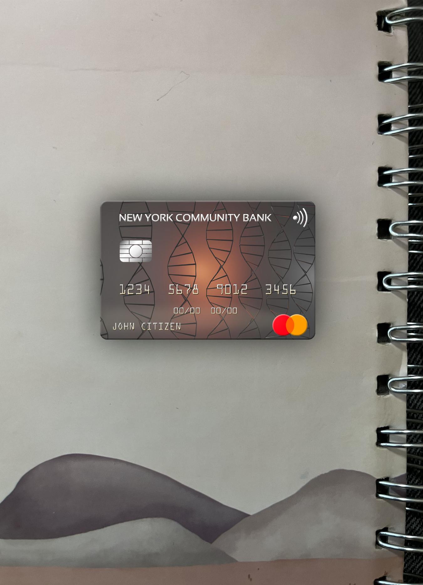Download USA New York Community Bank mastercard photolook front Photoshop template